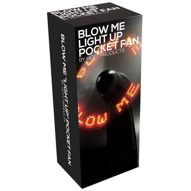 Hott Products - Blow Me Light Up Pocket Fan (Black) Novelties (Non Vibration) 818631050208 CherryAffairs