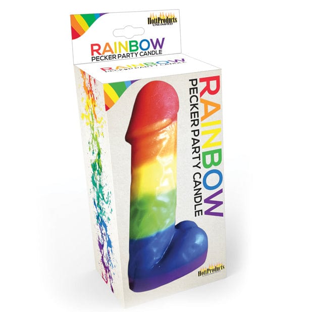 Hott Products - Rainbow Pecker Party Candle (Multi Colour) Party Novelties 818631031443 CherryAffairs