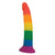 Hott Products - Rainbow Power Driver Strap On Dildo with Harness 7" (Multi Colour) Strap On with Dildo for Reverse Insertion (Non Vibration) 818631032488 CherryAffairs