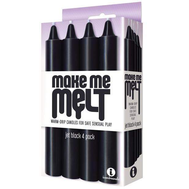 Icon Brands - Make Me Melt Sensual Warm Drip Candles Set of 4 (Black) Massage Candle 324386282 CherryAffairs