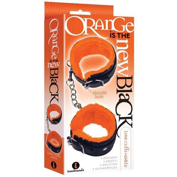 Icon Brands - Orange Is The New Black Furry Love Cuffs Adjustable Ankle Cuffs (Black) Hand/Leg Cuffs Durio Asia