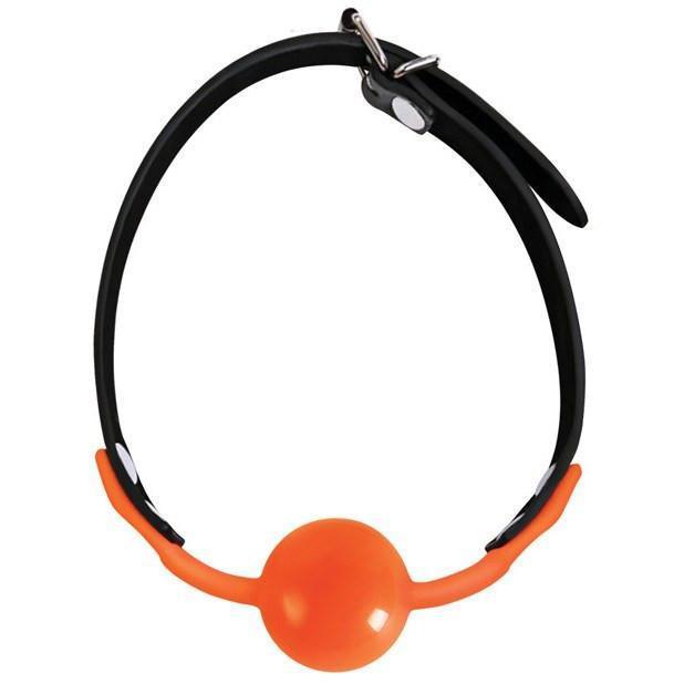 Icon Brands - Orange Is The New Black SiliGag Silicone Ball Gag (Orange) Ball Gag - CherryAffairs Singapore