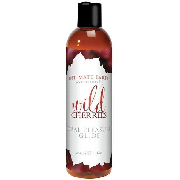 Intimate Earth - Lubricant Wild Cherries 120 ml (Red) Warming Lube Durio Asia