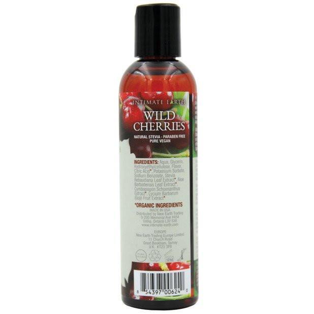 Intimate Earth - Lubricant Wild Cherries 120 ml (Red) Warming Lube - CherryAffairs Singapore