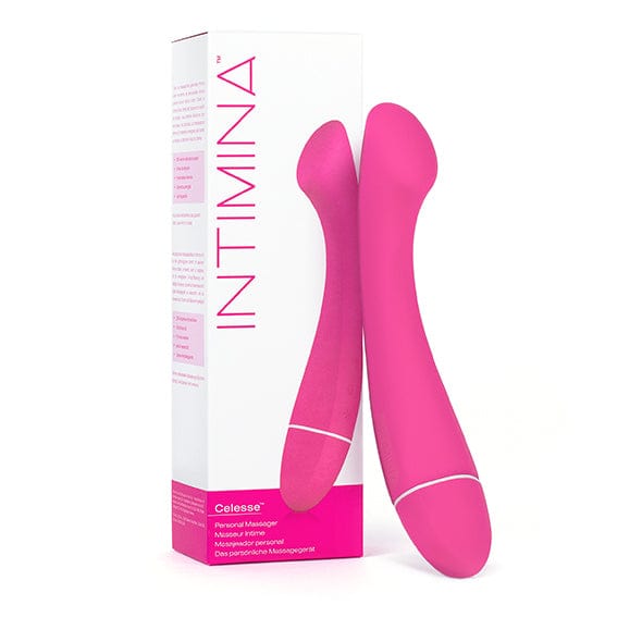 Intimina - Celesse Personal Massager G Spot Vibrator (Pink) G Spot Dildo (Vibration) Non Rechargeable CherryAffairs