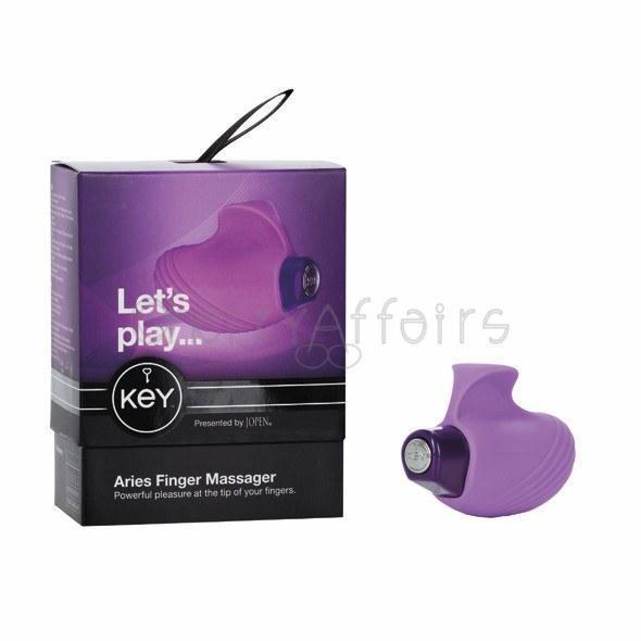 Jopen - Key Aries Finger Massager (Lavender) Novelties (Vibration) Non Rechargeable - CherryAffairs Singapore
