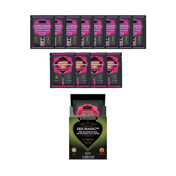 Kama Sutra - Sex Magic Sex On the Go Assorted Travel Lubricant and Arousal Gel Sachet Kit Lube (Water Based) 739122120531 CherryAffairs