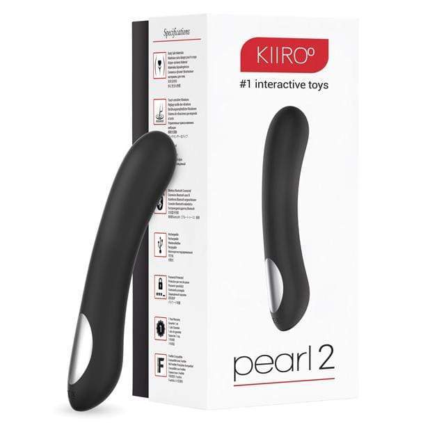 Kiiroo - Pearl2 Couples Interactive G-Spot Vibrator (Black) Couple's Massager (Vibration) Rechargeable Durio Asia