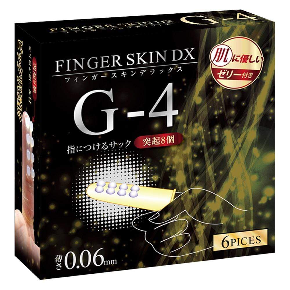 Kiss Me Love - Finger Skin DX G4 Finger Sleeves 6 Pieces (Clear) Novelties (Non Vibration) 4560444119318.0 CherryAffairs