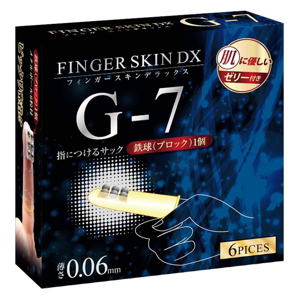 Kiss Me Love - Finger Skin DX G7 Finger Sleeves 6 Pieces (Clear) Novelties (Non Vibration) 4560444119349 CherryAffairs