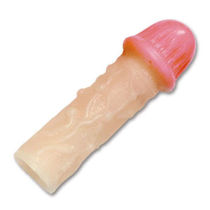Kiss Me Love - Real Sack Ibo Line Penis Extension (Beige) Cock Sleeves (Non Vibration) 4560185677757 CherryAffairs