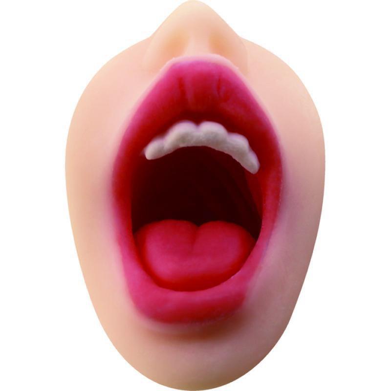 KMP - Demon Lusty Lips Blow Job May Matsumoto Onahole (Beige) Masturbator Mouth (Non Vibration)