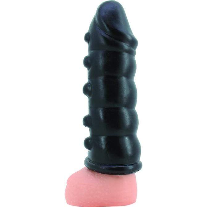 KMP - OniIkase Thick Sock I Textured Cock Sleeve (Black) Cock Sleeves (Non Vibration) Durio Asia