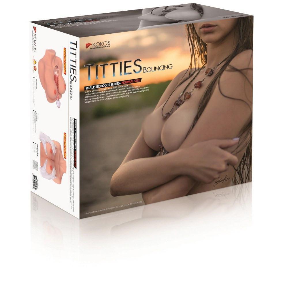 Kokos - Titties C Chest Meiki (Beige) Masturbator Breast (Non Vibration) - CherryAffairs Singapore