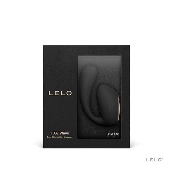 LELO - Ida Wave App-Controlled Dual Stimulation Massager Vibrator (Black) Couple's Massager (Vibration) Rechargeable 7350075028663 CherryAffairs