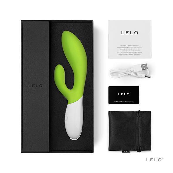 LELO - Ina 2 Rabbit Vibrator (Lime Green) Rabbit Dildo (Vibration) Rechargeable