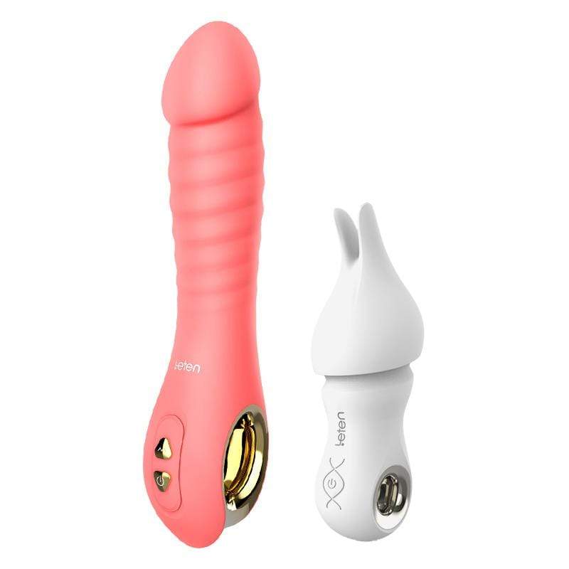 Leten - Fairy Realistic Magnetic Rechargeable Thrusting Vibrator (Pink) G Spot Dildo (Vibration) Rechargeable 293478831 CherryAffairs