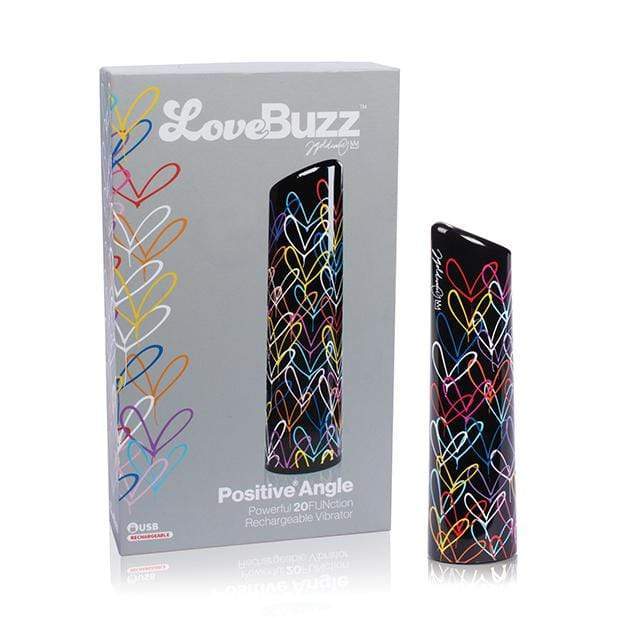 LoveBuzz - Positive Angle Rechargeable Bullet Vibrator (Black) Bullet (Vibration) Rechargeable 817483014260 CherryAffairs