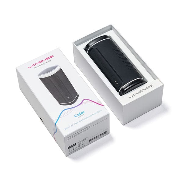 Lovense - Calor App-Controlled Heating Male Masturbator (Black) Masturbator Soft Stroker (Vibration) Rechargeable 728360599834 CherryAffairs