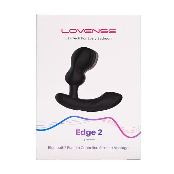 Lovense - Edge 2 App-Controlled Prostate Massager (Black) Prostate Massager (Vibration) Rechargeable 728360599780 CherryAffairs