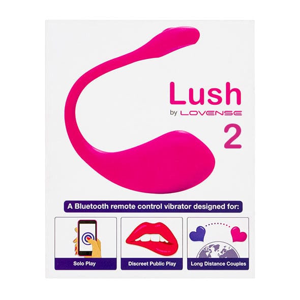 Lovense - Lush 2 App-Controlled Bullet Egg Vibrator (Pink) Wireless Remote Control Egg (Vibration) Rechargeable 728360599544 CherryAffairs