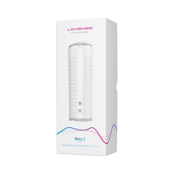 Lovense - Max 2 App-Controlled Male Masturbator (White) Masturbator Soft Stroker (Vibration) Rechargeable 728360599612 CherryAffairs