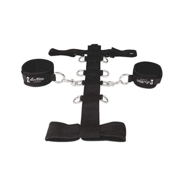Lux Fetish - 3 pc Adjustable Neck and Wristraint Set (Black) Hand/Leg Cuffs 4890808085134 CherryAffairs
