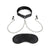 Lux Fetish - Collar and Nipple Clamps with Adjustable Pressure Clam (Black) Nipple Clamps (Non Vibration) 4890808221112 CherryAffairs