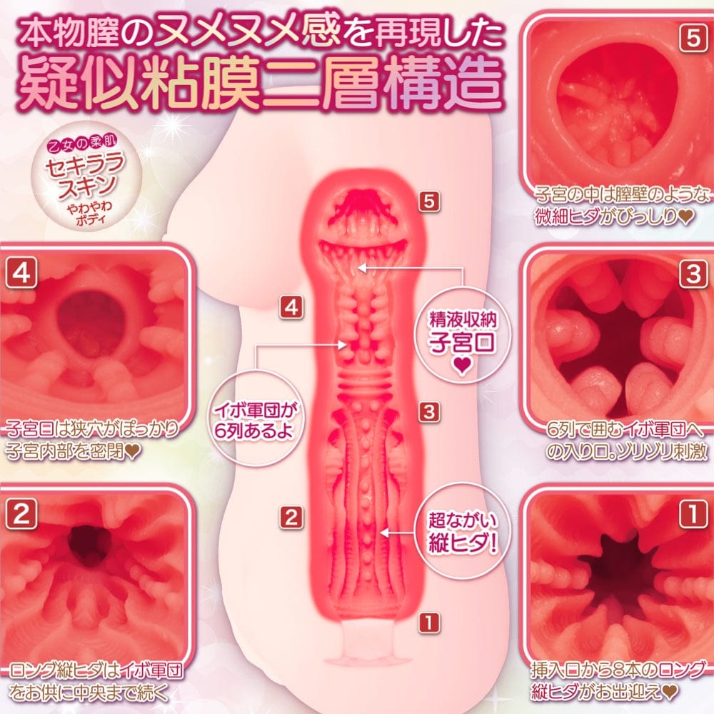 Maccos Japan - Love Fairy Horny Torso Two Layer Onahole (Beige) Masturbator Vagina (Non Vibration) 4589431650504 CherryAffairs