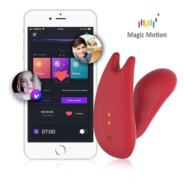 Magic Motion - Umi Smart Wearable App-Controlled Dual Motor Clock Vibrator (Red) Panties Massager Non RC (Vibration) Rechargeable 6958136103376 CherryAffairs