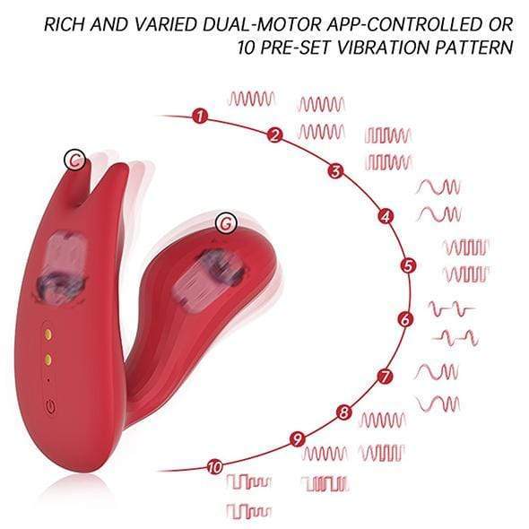 Magic Motion - Umi Smart Wearable App-Controlled Dual Motor Clock Vibrator (Red) Panties Massager Non RC (Vibration) Rechargeable 6958136103376 CherryAffairs