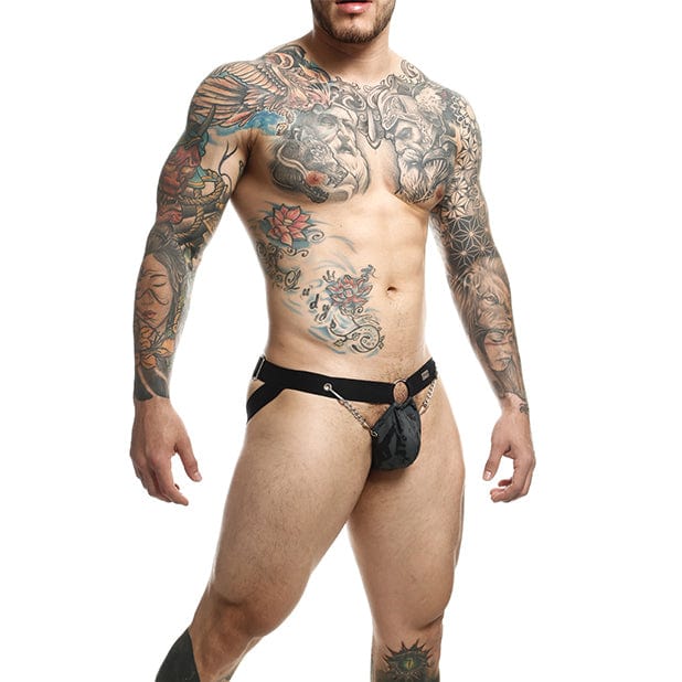 Male Basics - Dungeon Chain Jockstrap Underwear O/S (Black) Gay Pride Underwear 804859876331 CherryAffairs