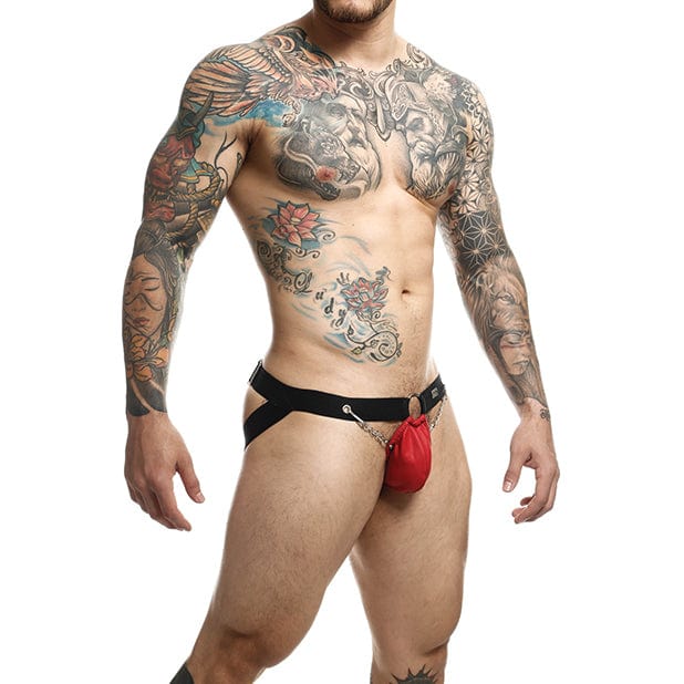 Male Basics - Dungeon Chain Jockstrap Underwear O/S (Red) Gay Pride Underwear 804859876348 CherryAffairs