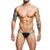 Male Basics - Dungeon Snap Jockstrap Underwear O/S (Black) Gay Pride Underwear 804859874528 CherryAffairs