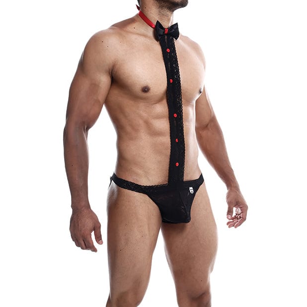 Male Basics - Tuxedo Lace Jockstrap Underwear L/XL (Black) Gay Pride Underwear 677355490420 CherryAffairs