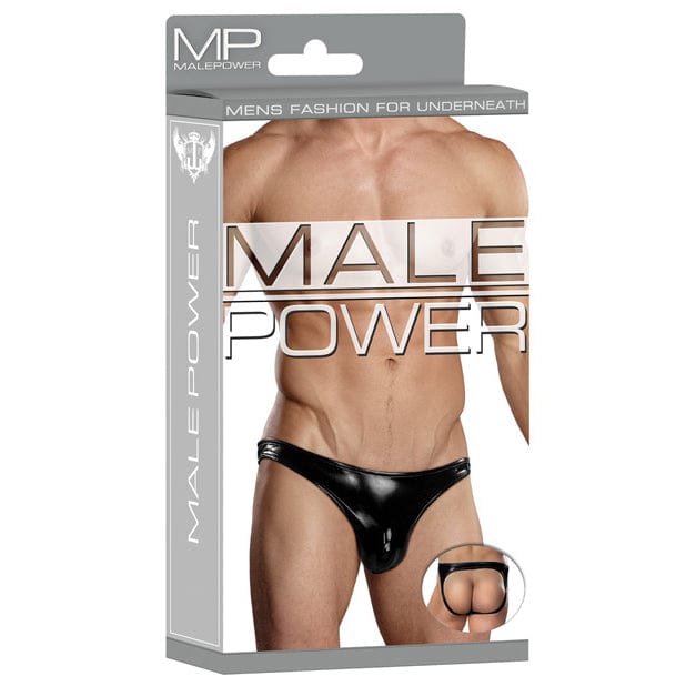 Male Power - Liquid Onyx Moonshine Underwear L/XL (Black) Gay Pride Underwear 845830044073 CherryAffairs