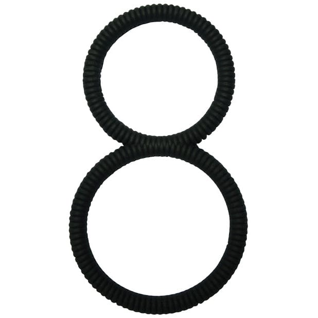 Malesation - Figure 8 Cock Ring (Black) Silicone Cock Ring (Non Vibration) 4041937315153 CherryAffairs
