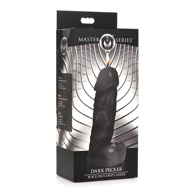 Master Series - Dark Pecker Dick Drip Candle Wax Play BDSM (Black) BDSM (Others) 848518046888 CherryAffairs