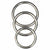 Master Series - Trine Steel C-Ring Collection Metal Cock Ring (Non Vibration) - CherryAffairs Singapore