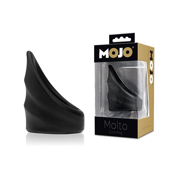 Mojo - Molto Silicone Cock Ring (Black) Silicone Cock Ring (Non Vibration) 4890808218501 CherryAffairs