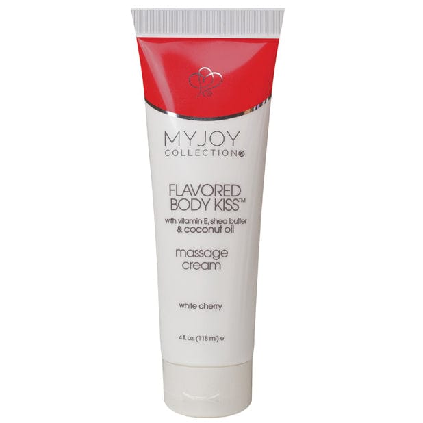 My Joy Collection - Flavored Body Kiss Massage Cream 4 oz (White Cherry) Massage Lotion 722934007190 CherryAffairs