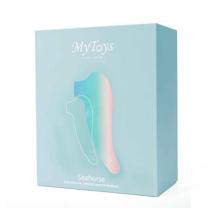 MyToys - Seahorse Dual G Spot Vibrator with Clitoral Air Stimulator (Sakura) Clit Massager (Vibration) Rechargeable 9504000162399 CherryAffairs