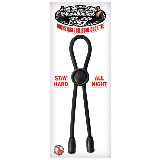 Nasstoys - Mack Tuff Adjustable Silicone Cock Tie Cock Ring (Black) Silicone Cock Ring (Non Vibration) 782631252521 CherryAffairs