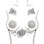 Neva Nude - Burlesque Big O Crystal Jewel Reusable Silicone Pasties Nipple Covers O/S (Silver) Nipple Covers 614608261826 CherryAffairs