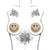 Neva Nude - Burlesque Smile Face Jewel Reusable Silicone Pasties Nipple Covers O/S (Gold) Nipple Covers 614608261796 CherryAffairs