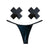 Neva Nude - Naughty Knix Dom Squad Wet Vinyl G String and Pasties Nipple Covers Set O/S (Black) Nipple Covers 614608261673 CherryAffairs