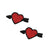 Neva Nude - Sequin Arrow Heart Pasties Nipple Covers O/S (Red) Nipple Covers 689855877120 CherryAffairs