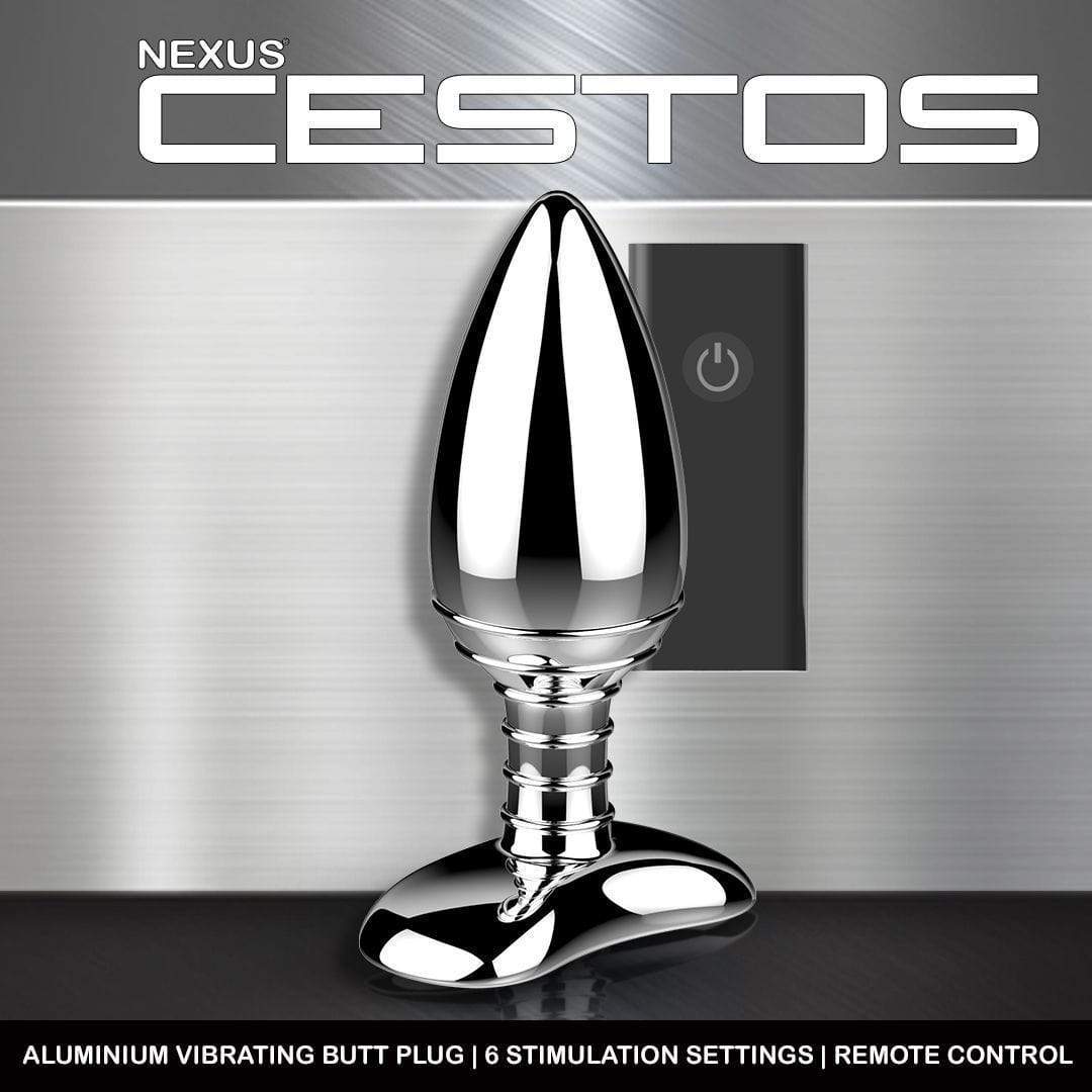 Nexus - Cestos Aluminium Remote Control Vibrating Butt Plug (Silver) Remote Control Anal Plug (Vibration) Rechargeable 5060274221421 CherryAffairs