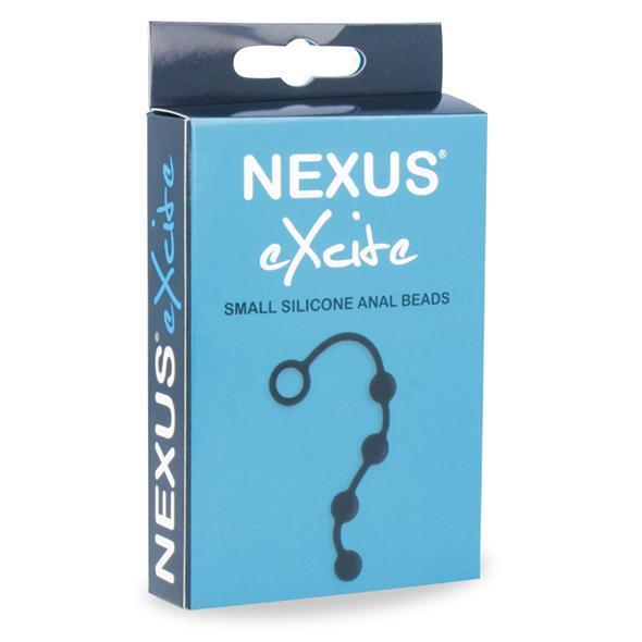 Nexus - Excite Small Silicone Anal Beads (Black) Anal Beads (Non Vibration) 5060315852348 CherryAffairs