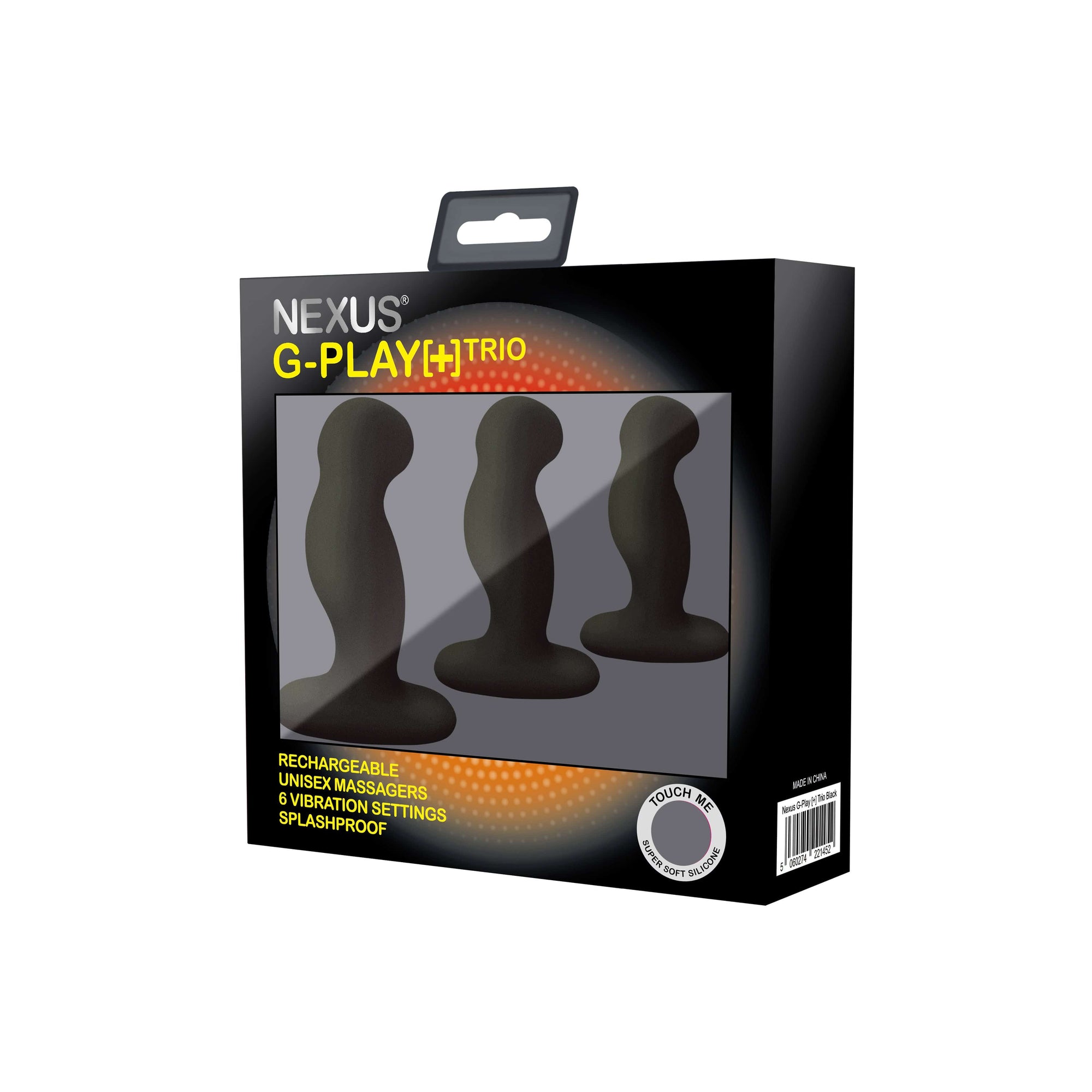 Nexus - GplayTrio+ Unisex Rechargeable Vibrator Set (Black) Anal Plug (Vibration) Rechargeable 5060274221452 CherryAffairs